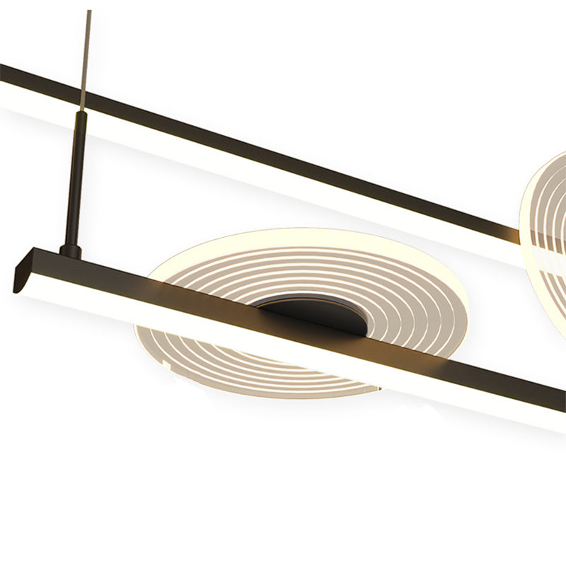 Éclairage de l'île contemporaine LIGNELLE LIGNIFICATION LEUR LEUR LEUR