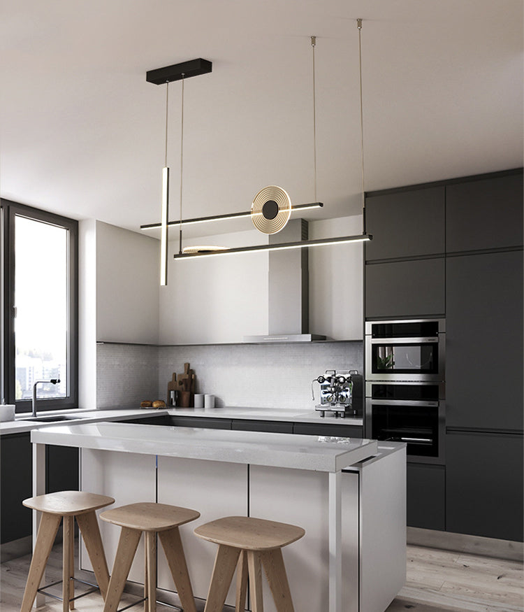 Éclairage de l'île contemporaine LIGNELLE LIGNIFICATION LEUR LEUR LEUR