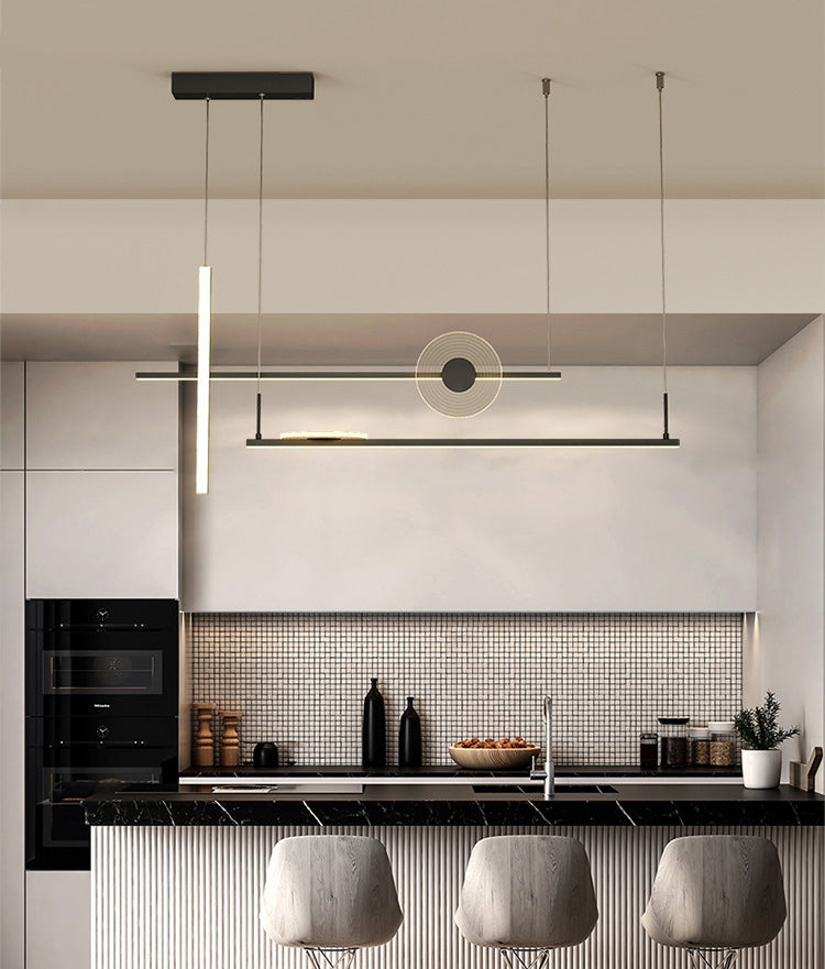 Éclairage de l'île contemporaine LIGNELLE LIGNIFICATION LEUR LEUR LEUR