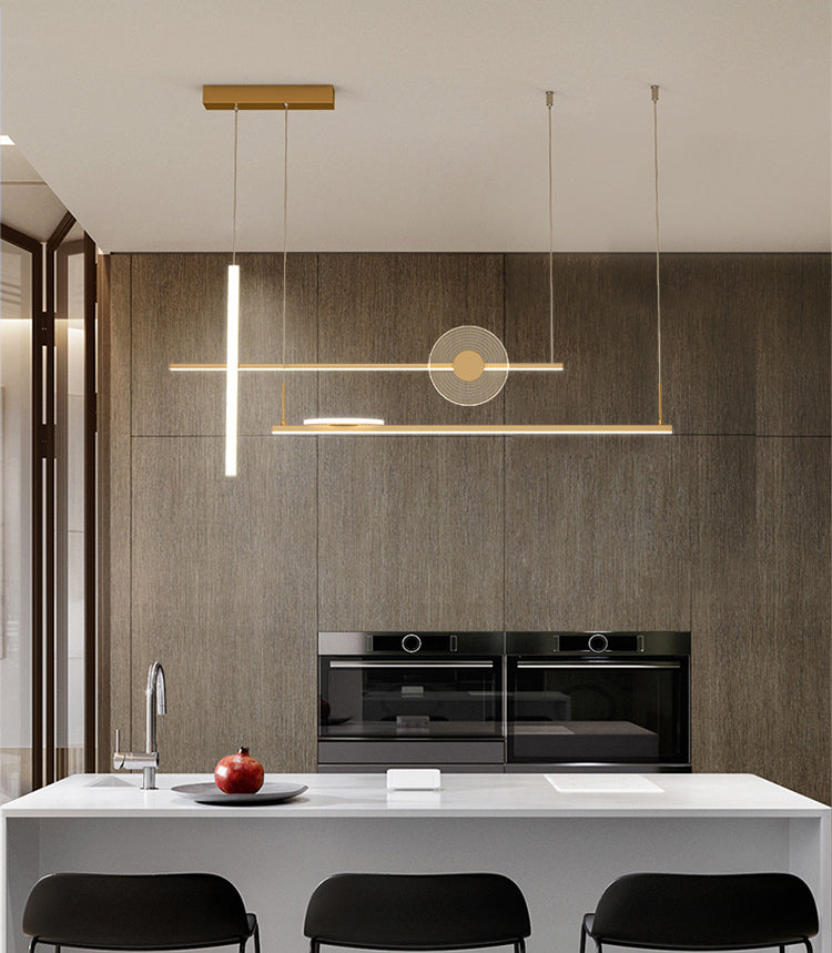 Éclairage de l'île contemporaine LIGNELLE LIGNIFICATION LEUR LEUR LEUR