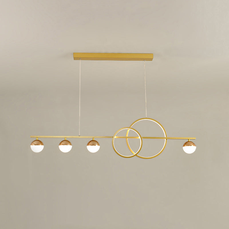 Modern Pendant Chandelier Linear Island Lighting Hanging Island Lights Glass Island Pendants