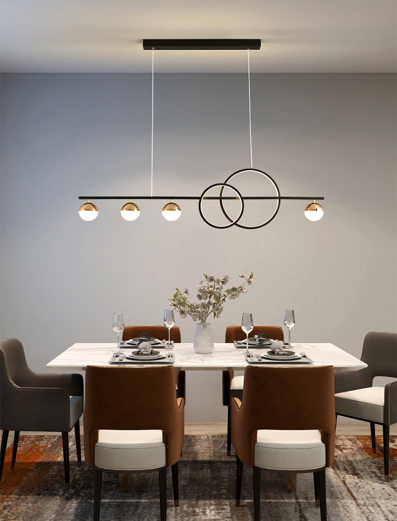 Modern Pendant Chandelier Linear Island Lighting Hanging Island Lights Glass Island Pendants