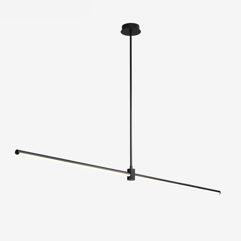 Modern Pendant Lighting for Kitchen Island Linear Island Lighting in Metal