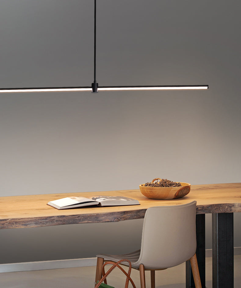 Modern Pendant Lighting for Kitchen Island Linear Island Lighting in Metal