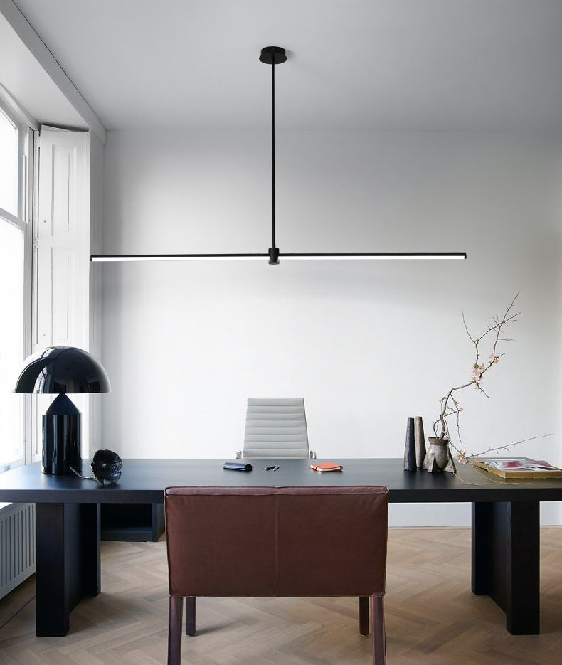 Modern Pendant Lighting for Kitchen Island Linear Island Lighting in Metal