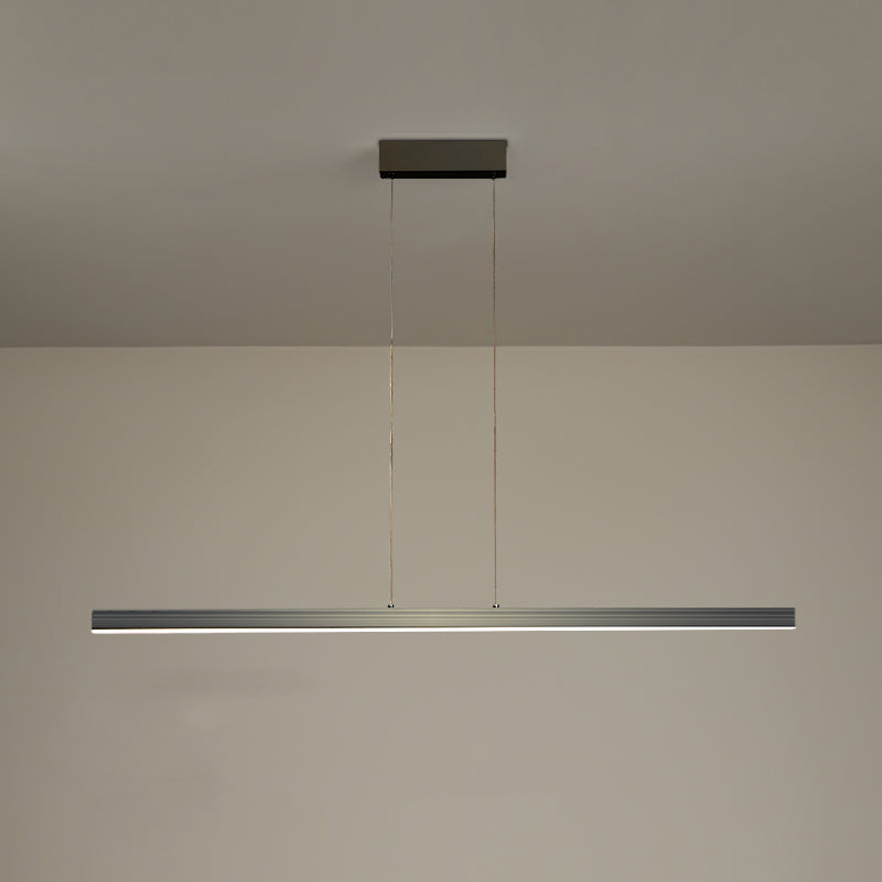 Lámpara moderna de lámpara lineal iluminación lineal lámpara de araña moderna en negro