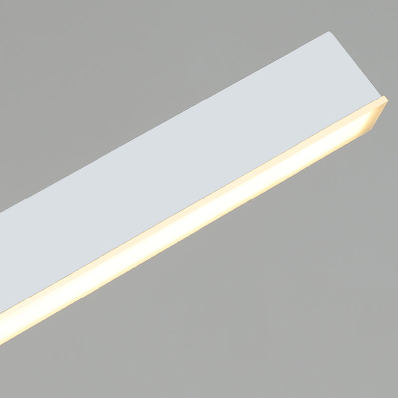 Lámpara moderna de lámpara lineal iluminación lineal lámpara de araña moderna en negro