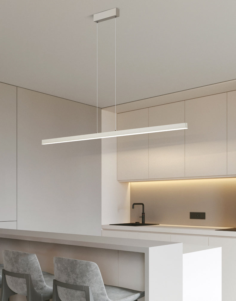 Lámpara moderna de lámpara lineal iluminación lineal lámpara de araña moderna en negro