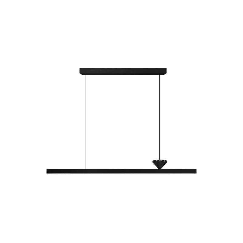 Lampade dell'isola illuminazione isola lineare Luci dell'isola in nero