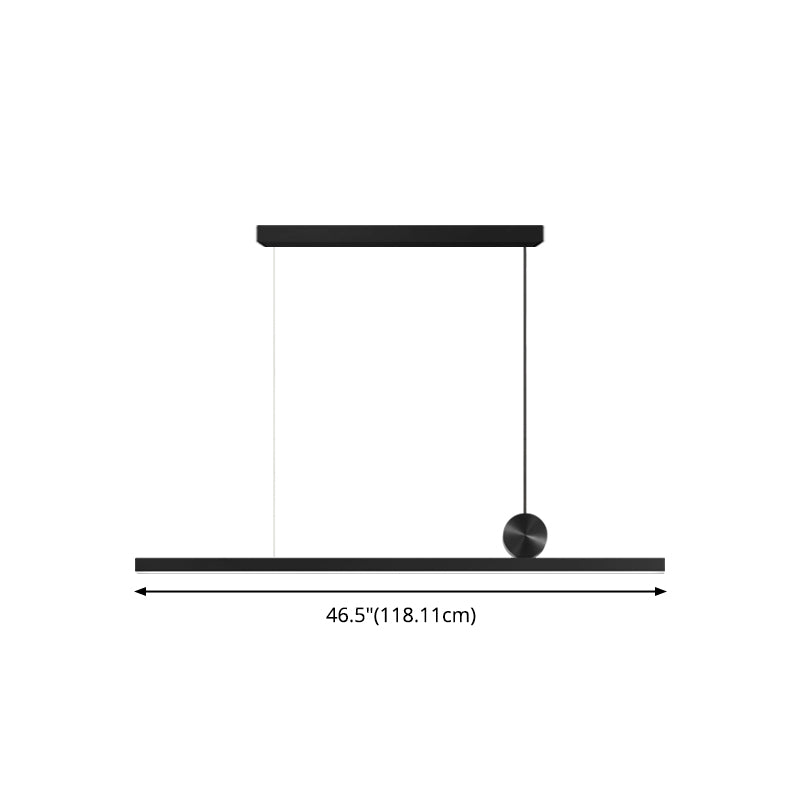 Lampade dell'isola illuminazione isola lineare Luci dell'isola in nero