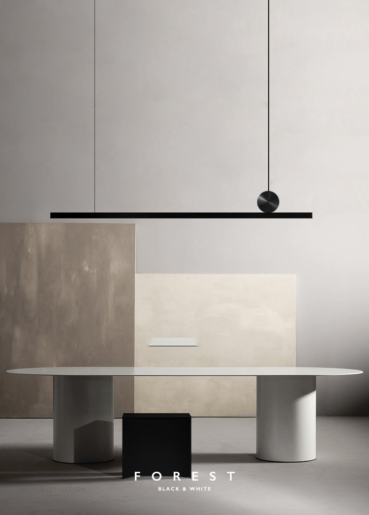 Lampade dell'isola illuminazione isola lineare Luci dell'isola in nero