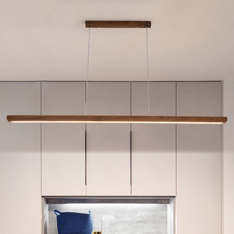 Luci a sospensione da cucina contemporanea illuminazione isola lineare luce appesa in nero