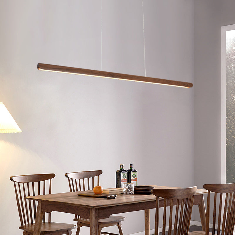 Luci a sospensione da cucina contemporanea illuminazione isola lineare luce appesa in nero