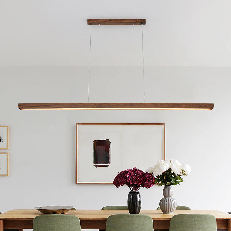 Luci a sospensione da cucina contemporanea illuminazione isola lineare luce appesa in nero