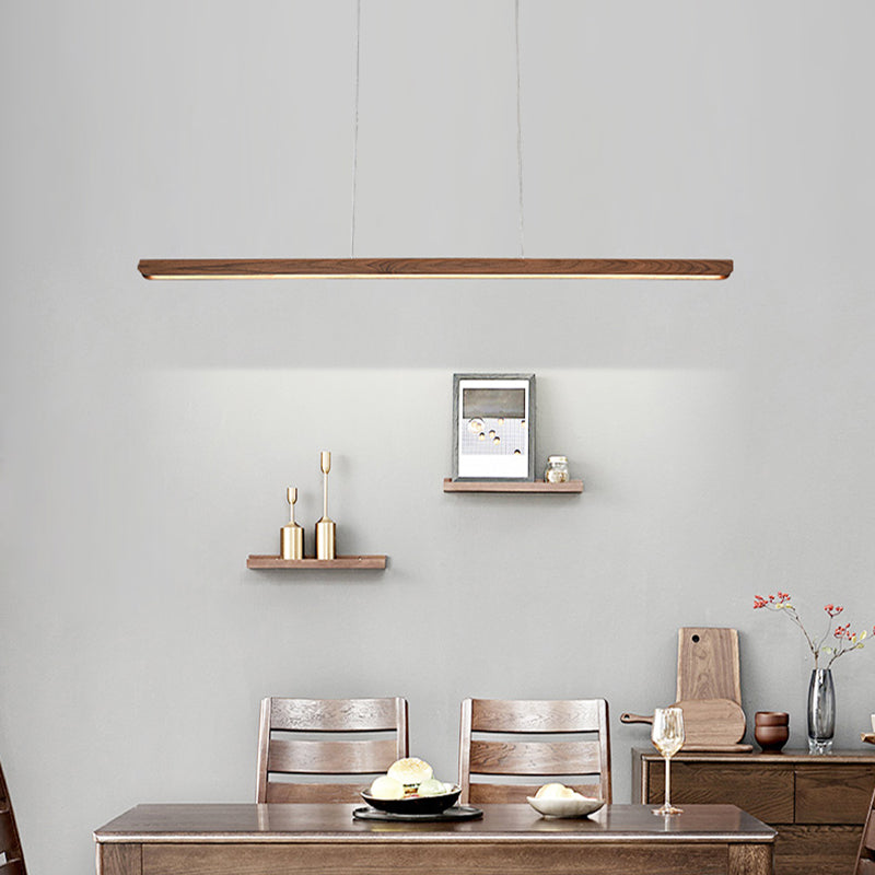 Luci a sospensione da cucina contemporanea illuminazione isola lineare luce appesa in nero