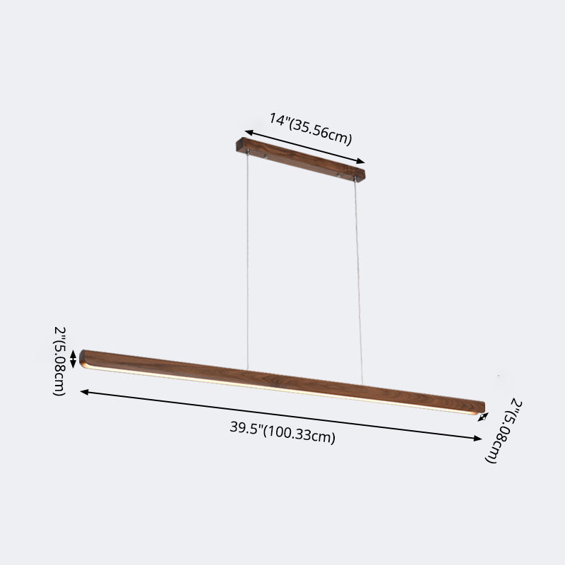 Luci a sospensione da cucina contemporanea illuminazione isola lineare luce appesa in nero