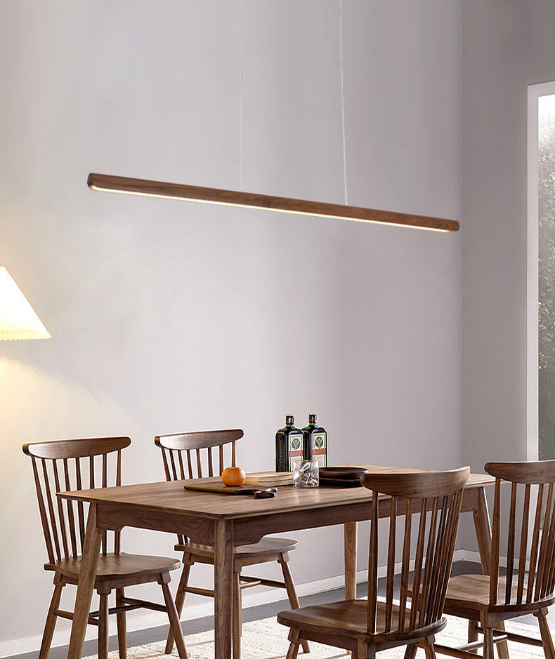 Luci a sospensione da cucina contemporanea illuminazione isola lineare luce appesa in nero