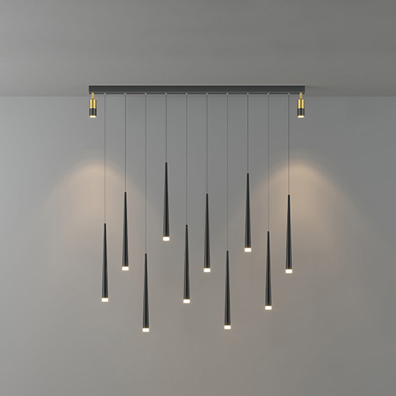 Metallminimalismus Deckenlampe 1-Licht-LED-Anhänger-Beleuchtungsanlage für Esszimmer