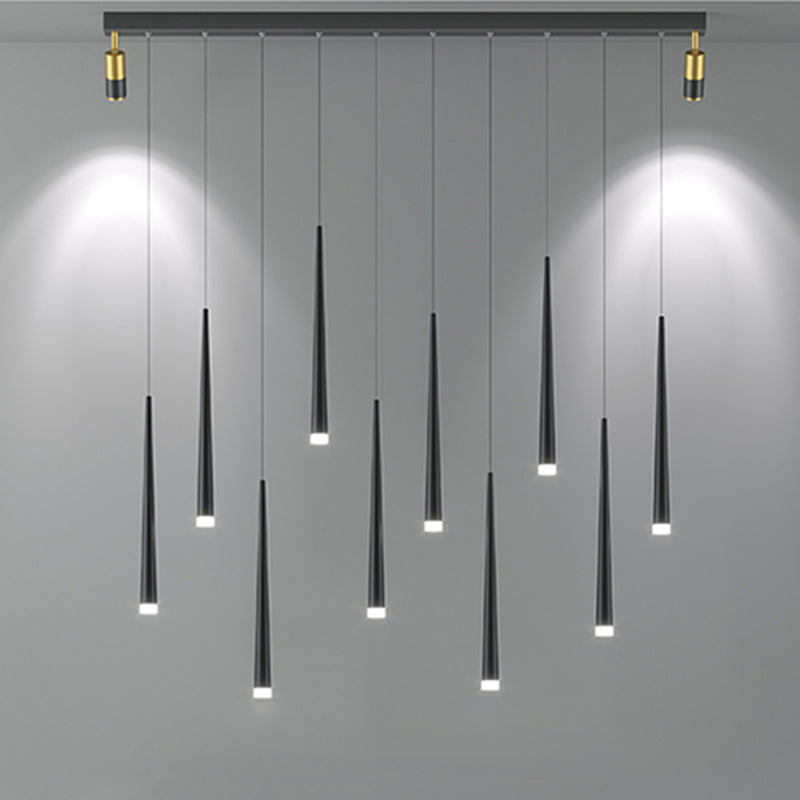 Lampada del soffitto di minimalismo metallico a 1 illuminazione a ciondolo a 1 luci di illuminazione a pendente per sala da pranzo