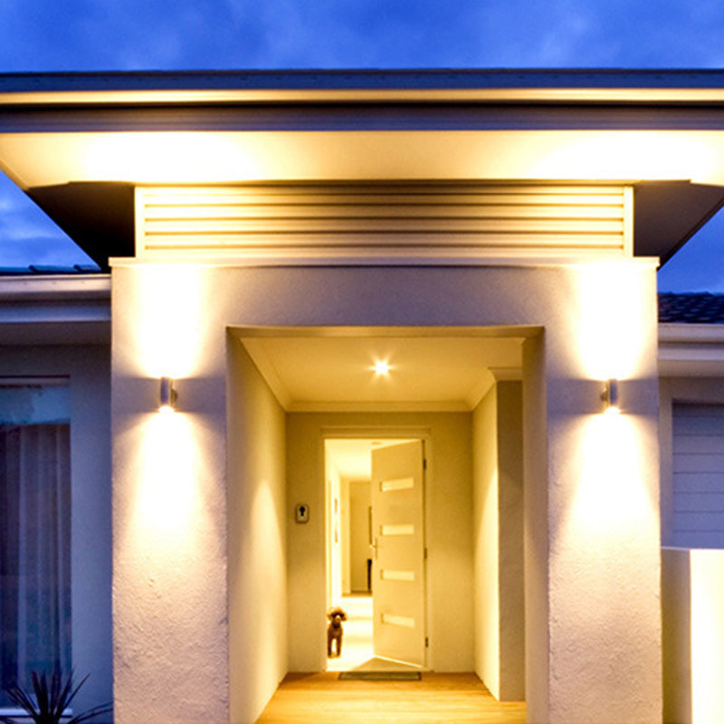 Mezza cilindro illuminazione a parete in stile moderno metallo 1 luce da parete leggera in nero