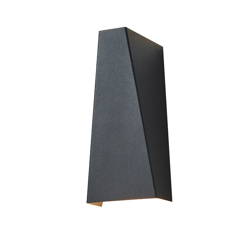Polygon Wall Sconce Lighting Modern Style Metal 2-Lights Sconce Light in Black and White