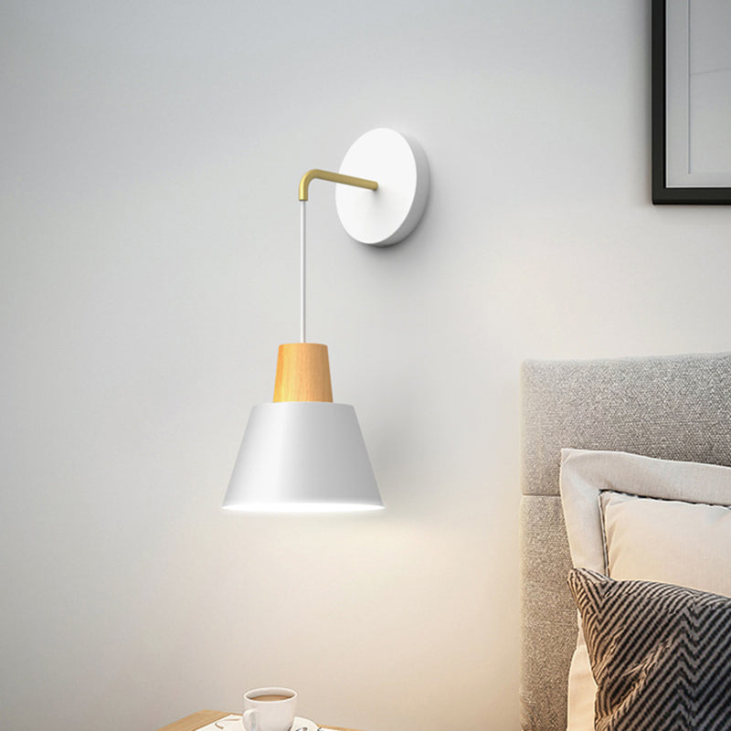 1-Light Modern Nordic Wall Lights Metal Wall Mounted Lamps for Bedroom