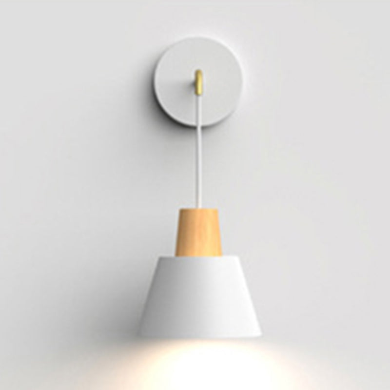1-Light Modern Nordic Wall Lights Metal Wall Mounted Lamps for Bedroom