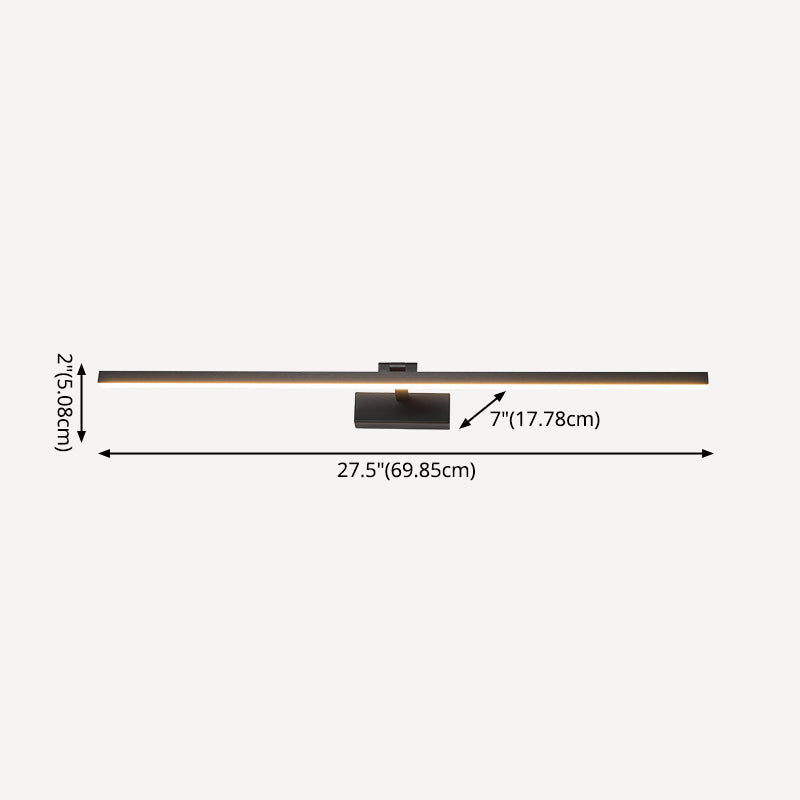 Minimalismus Leuchtenlicht 1-Licht-Aluminium Linear Wandmontage Licht für Badezimmer