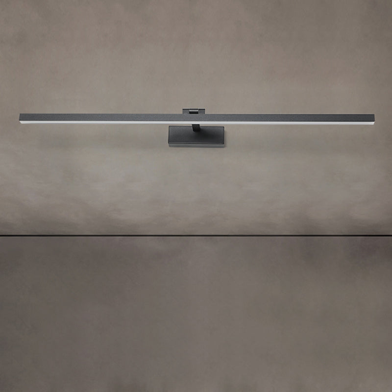 Minimalism Sconce Light 1-Light Aluminum Linear Wall Mounted Light for Bathroom