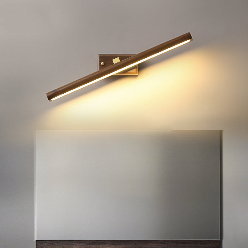 Lampe murale en bois lampe de vanité contemporaine appliques lumineuses pour la salle de bain