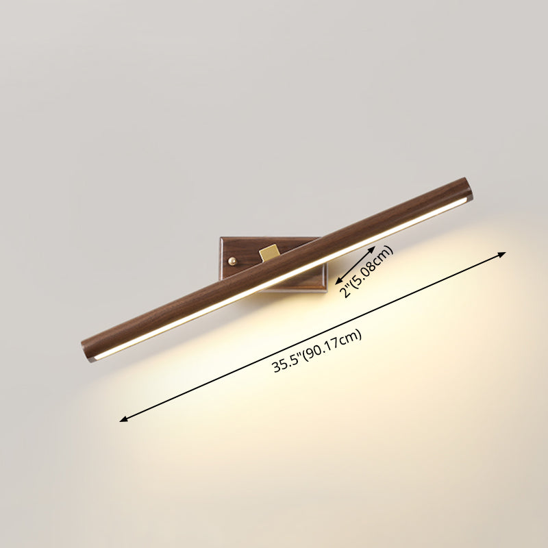 Lampe murale en bois lampe de vanité contemporaine appliques lumineuses pour la salle de bain