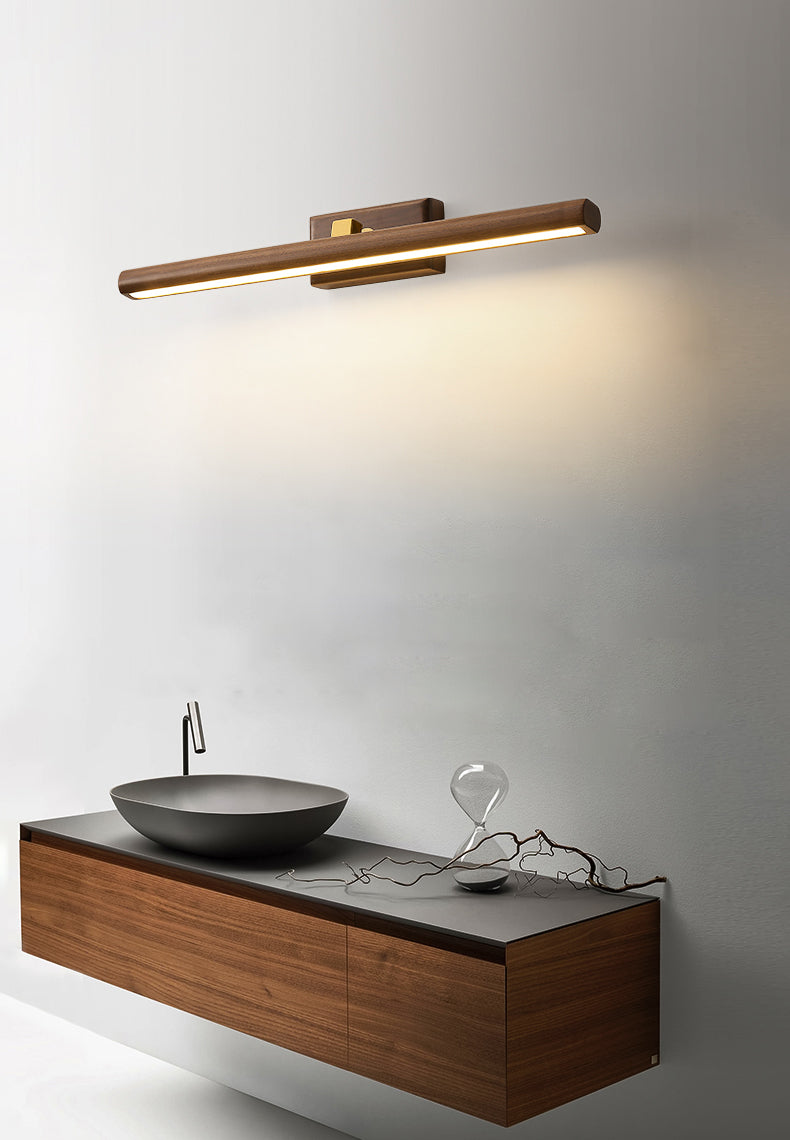 Houten wandbevestiging lamp eigentijdse ijdelheid muurlichtwijken voor badkamer