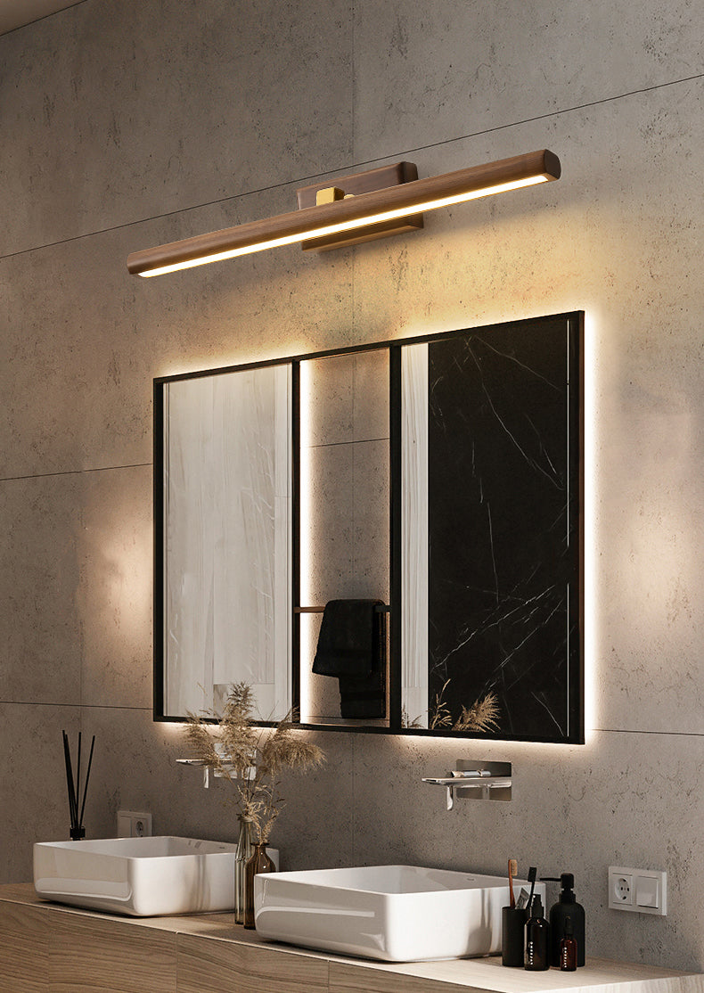 Lampe murale en bois lampe de vanité contemporaine appliques lumineuses pour la salle de bain