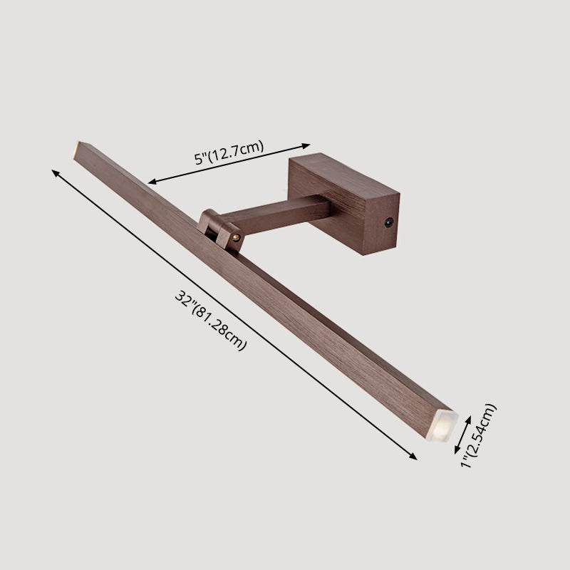 Lineares Aluminium-Waschtisch-Wandlicht moderne 1-Licht-Wandleuchten für Badezimmer