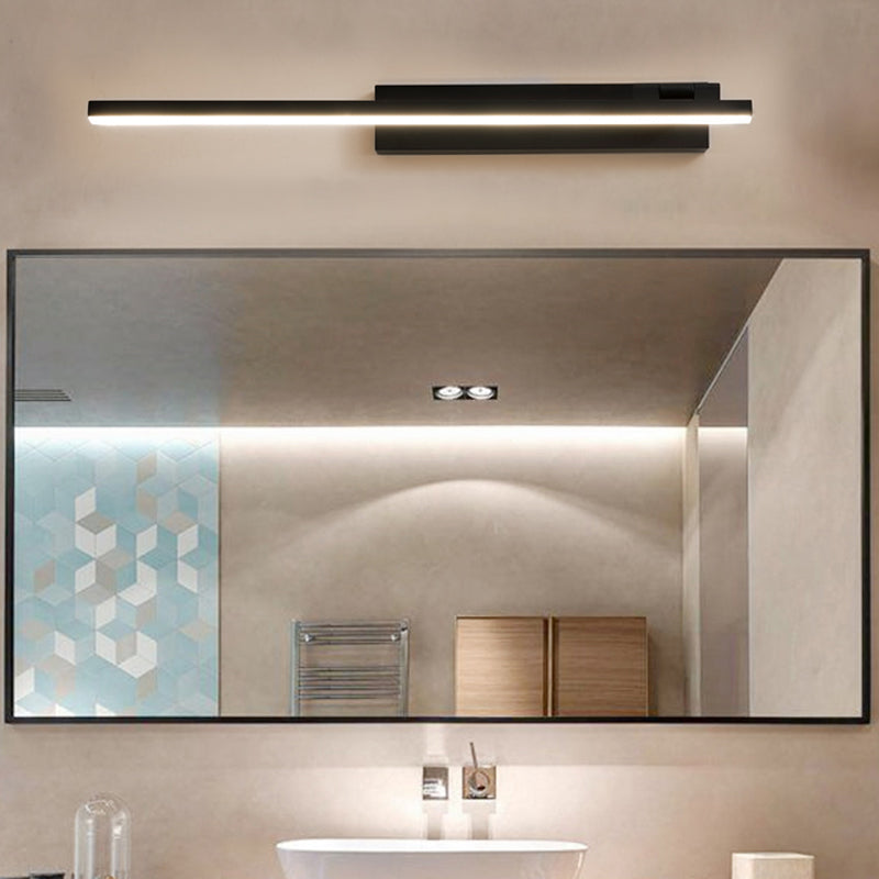 Linear Acrylic 1-Light Vanity Wall Sconce Minimalism Wall Mounted Lamp for Bathroom