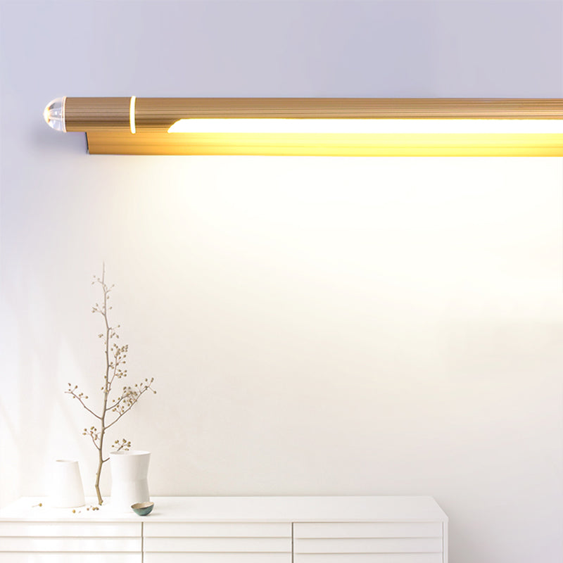 Contemporary Linear Wall Mounted Light Fixture 1-Light Sconce Light for Bathroom