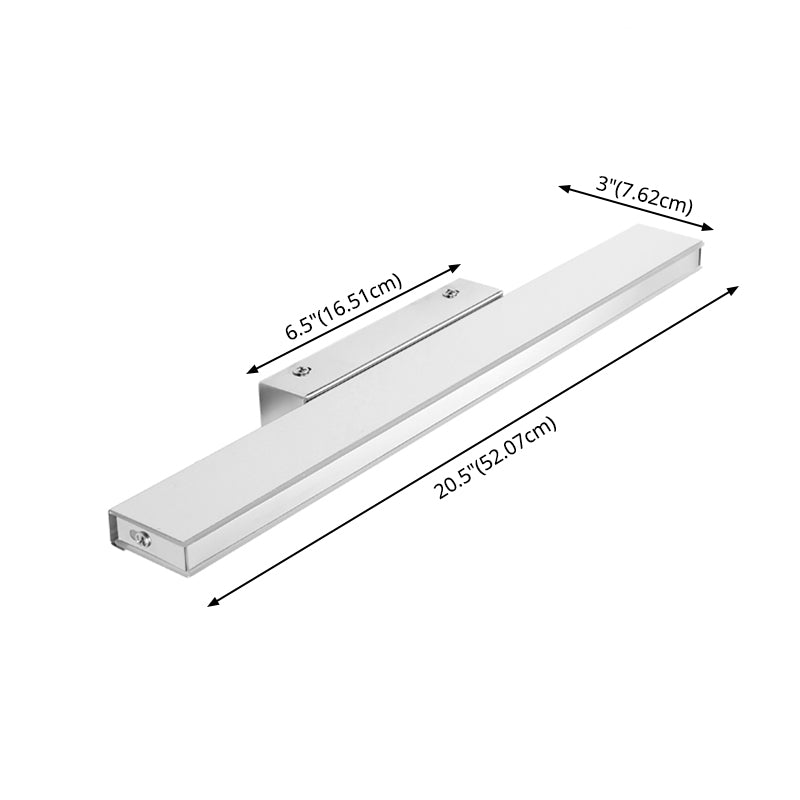Acier en acier inoxydable linéaire lampe à application du minimalisme Minimalisme Graphique luminaire pour la salle de bain