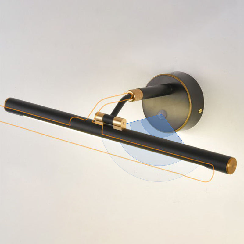 Luce contemporanea a parete a 1 luci a 1 luci a parete a parete lineare montata per il bagno