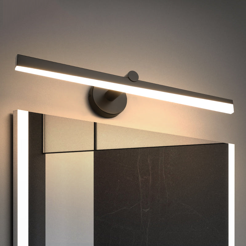 Minimalisme 1-Light LED Murce Murce Metal Mur Linet Mur moulé pour la salle de bain