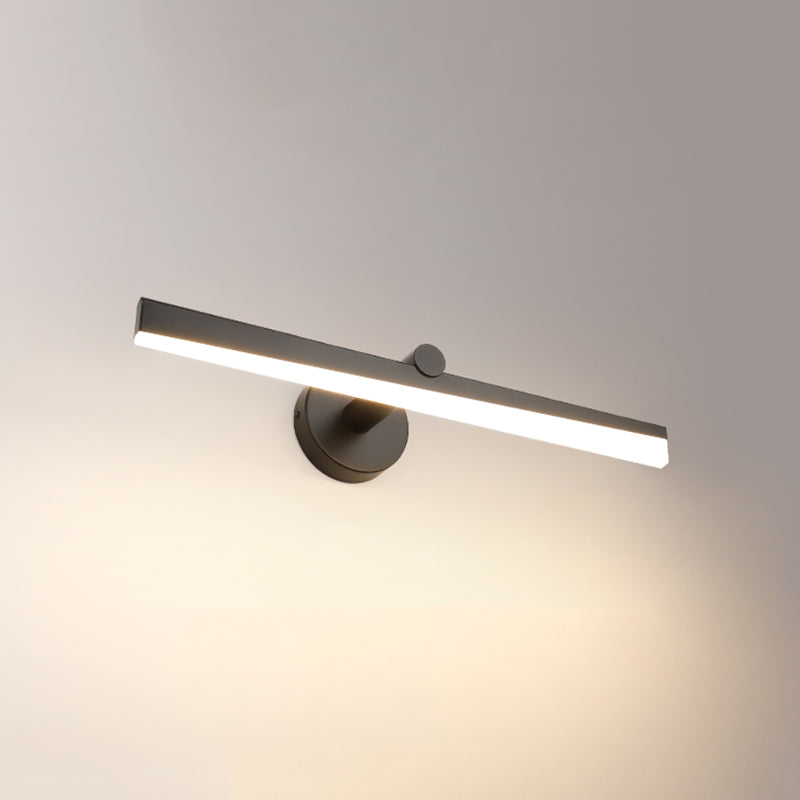 Minimalisme 1-Light LED Murce Murce Metal Mur Linet Mur moulé pour la salle de bain