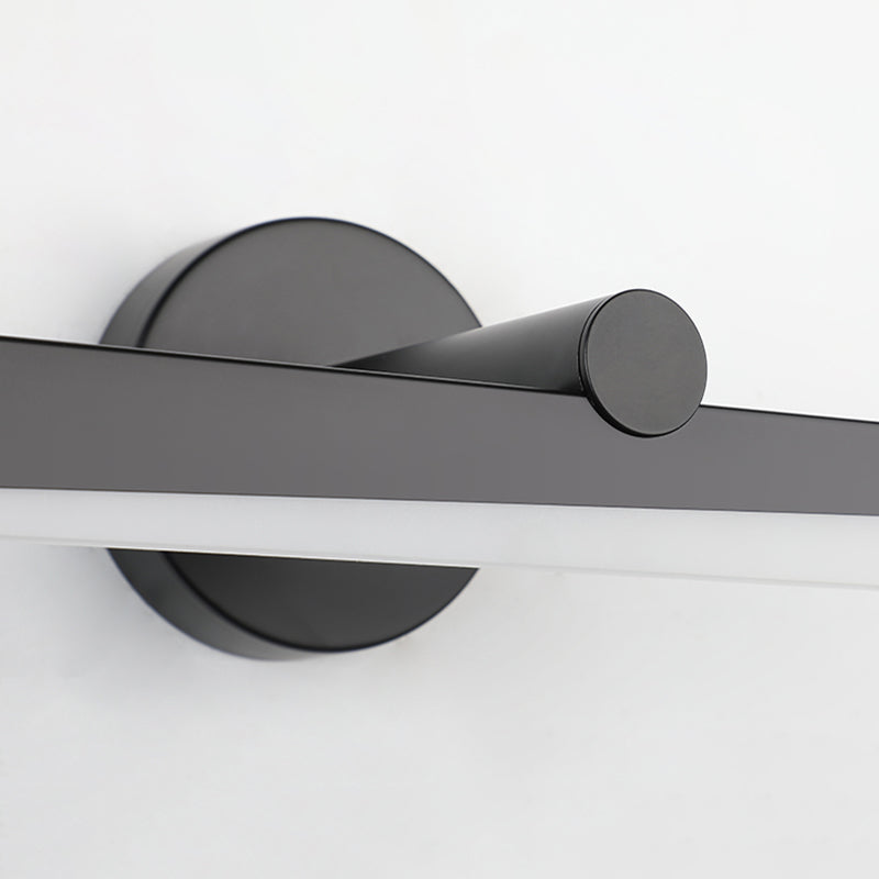 Minimalisme 1-Light LED Murce Murce Metal Mur Linet Mur moulé pour la salle de bain