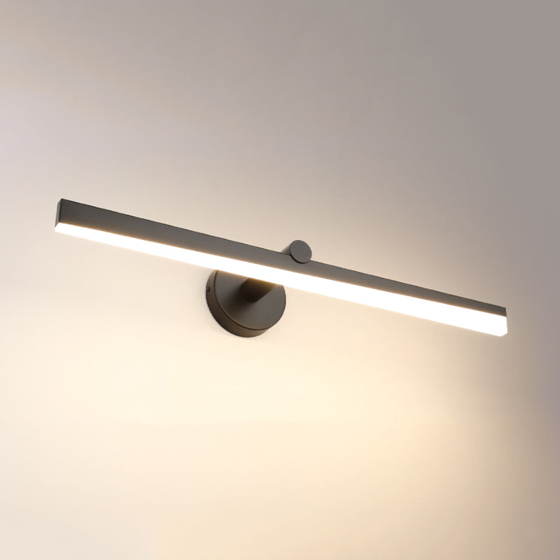Minimalisme 1-Light LED Murce Murce Metal Mur Linet Mur moulé pour la salle de bain
