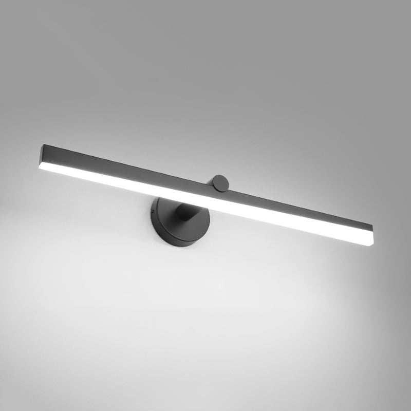 Minimalisme 1-Light LED Murce Murce Metal Mur Linet Mur moulé pour la salle de bain