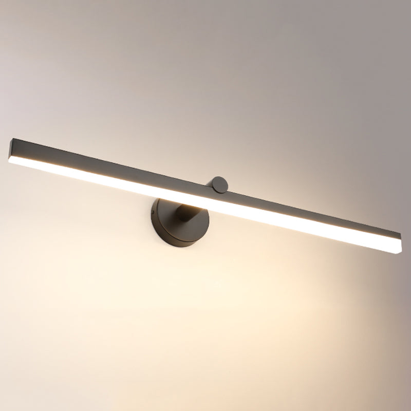 Minimalisme 1-Light LED Murce Murce Metal Mur Linet Mur moulé pour la salle de bain