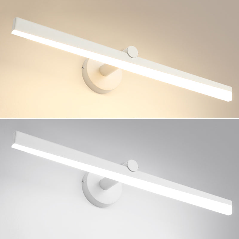 Minimalisme 1-Light LED Murce Murce Metal Mur Linet Mur moulé pour la salle de bain