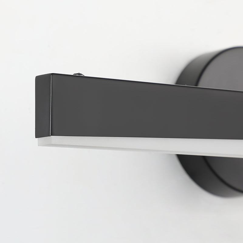 Minimalismus 1-Licht-LED-Wandleuchter Metall Linear Wandmontage Licht für Badezimmer