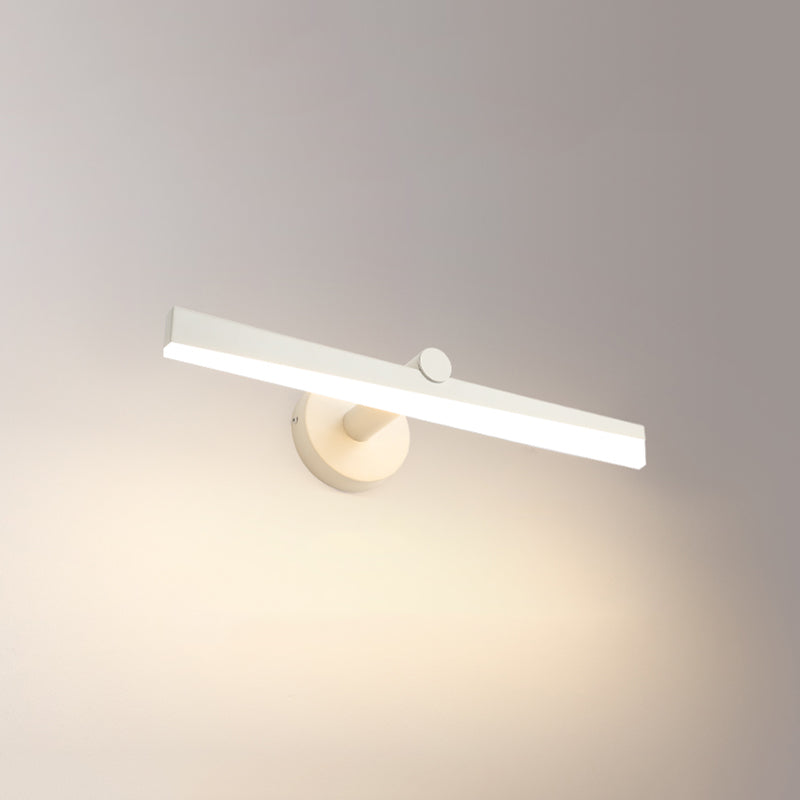 Minimalisme 1-Light LED Murce Murce Metal Mur Linet Mur moulé pour la salle de bain