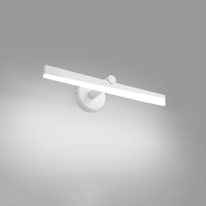 Minimalisme 1-Light LED Murce Murce Metal Mur Linet Mur moulé pour la salle de bain
