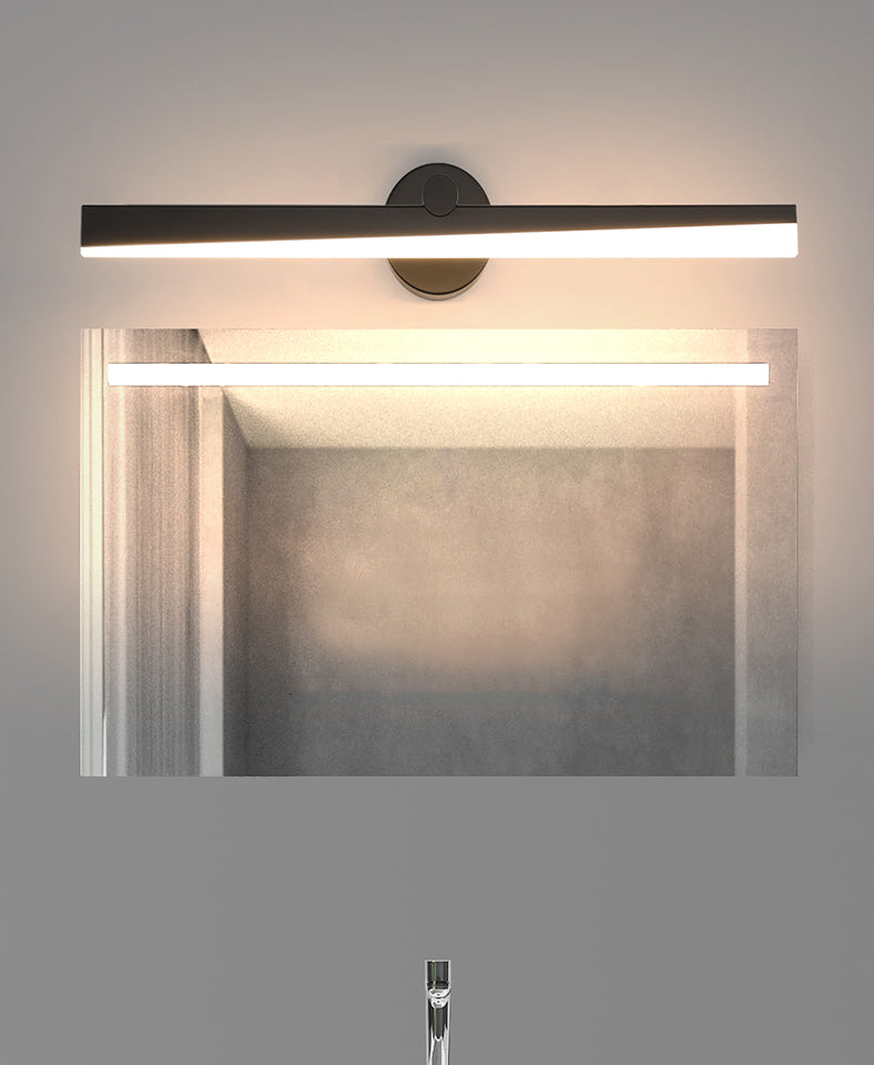 Minimalismo a 1 luce a parete a parete a parete melanza di luce a parete lineare per bagno