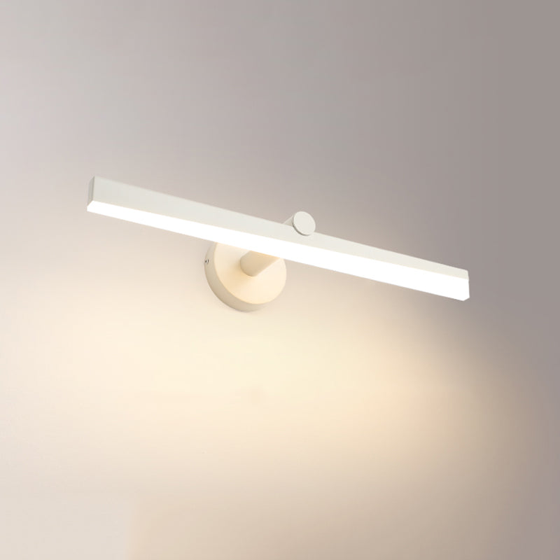 Minimalisme 1-Light LED Murce Murce Metal Mur Linet Mur moulé pour la salle de bain